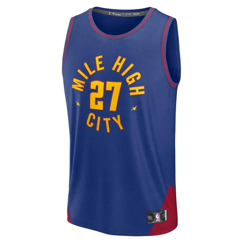 Denver Nuggets Jamal Murray Fanatics Fast Break Replica Player Jersey - Statement Edition - Blue