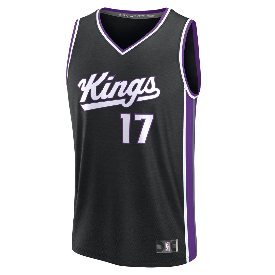 Sacramento Kings Jonas Valan?i¨±nas Fanatics Fast Break Replica Jersey - Black - Icon Edition