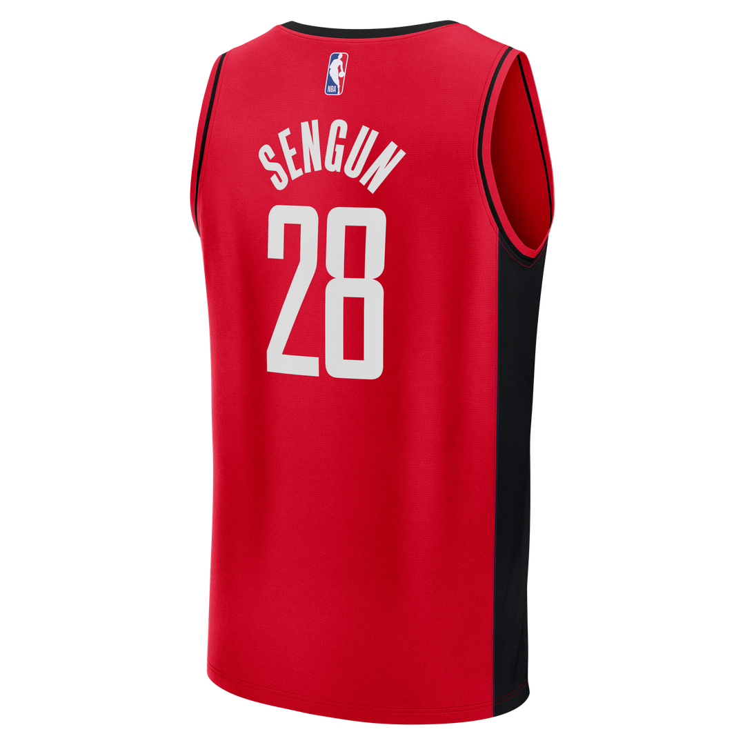 Houston Rockets Alperen ?eng¨¹n Fanatics Fast Break Replica Jersey - Red - Icon Edition
