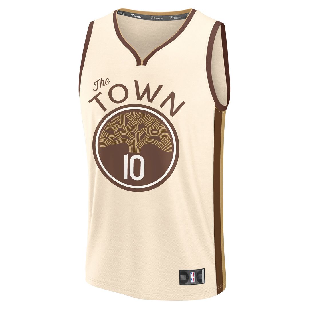 Golden State Warriors Jimmy Butler III Fanatics Youth 2025/26 City Edition Fast Break Jersey - Tan