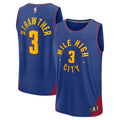 Denver Nuggets Julian Strawther Fanatics Fast Break Replica Player Jersey - Statement Edition - Blue