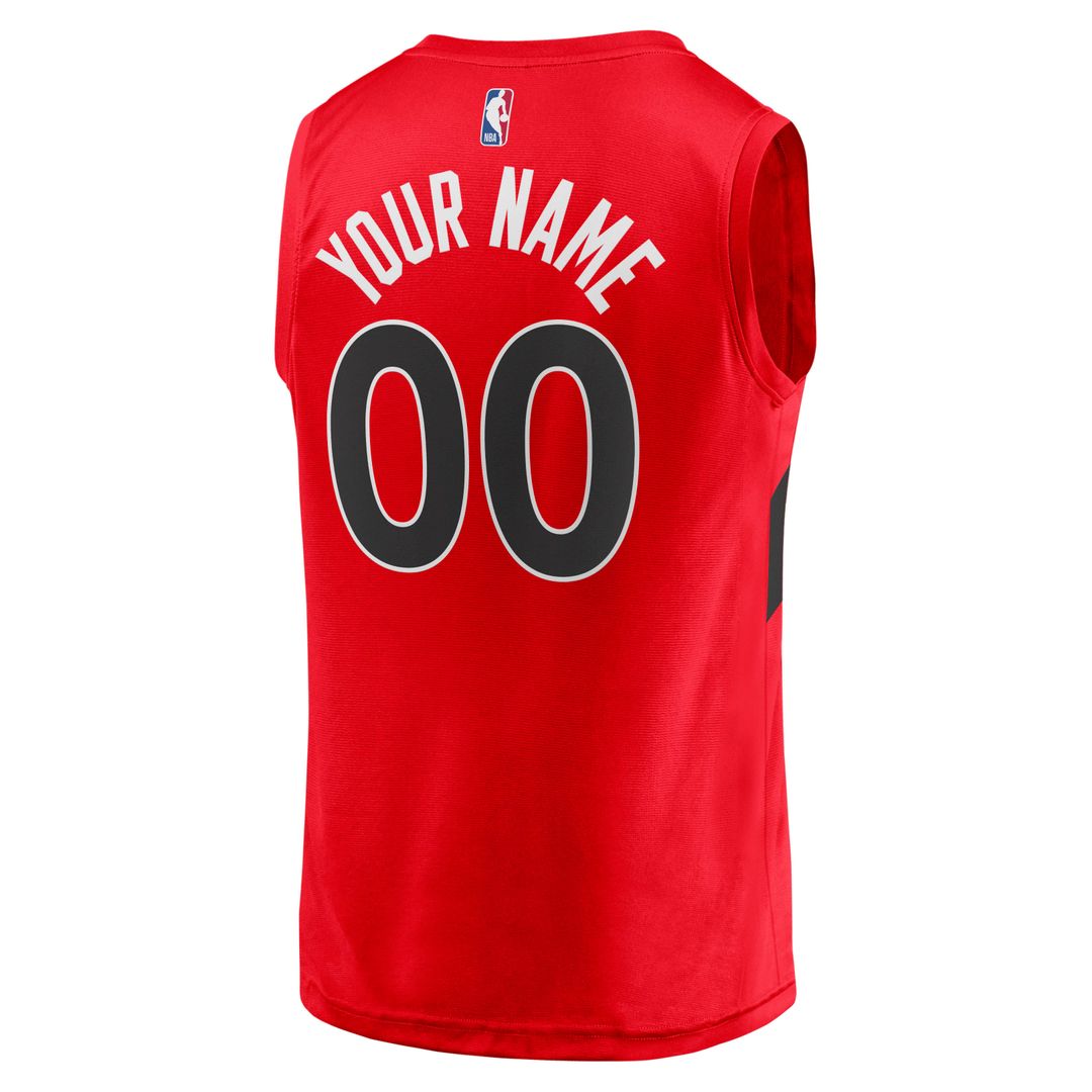 Toronto Raptors Fanatics Fast Break Replica Custom Jersey - Icon Edition - Red