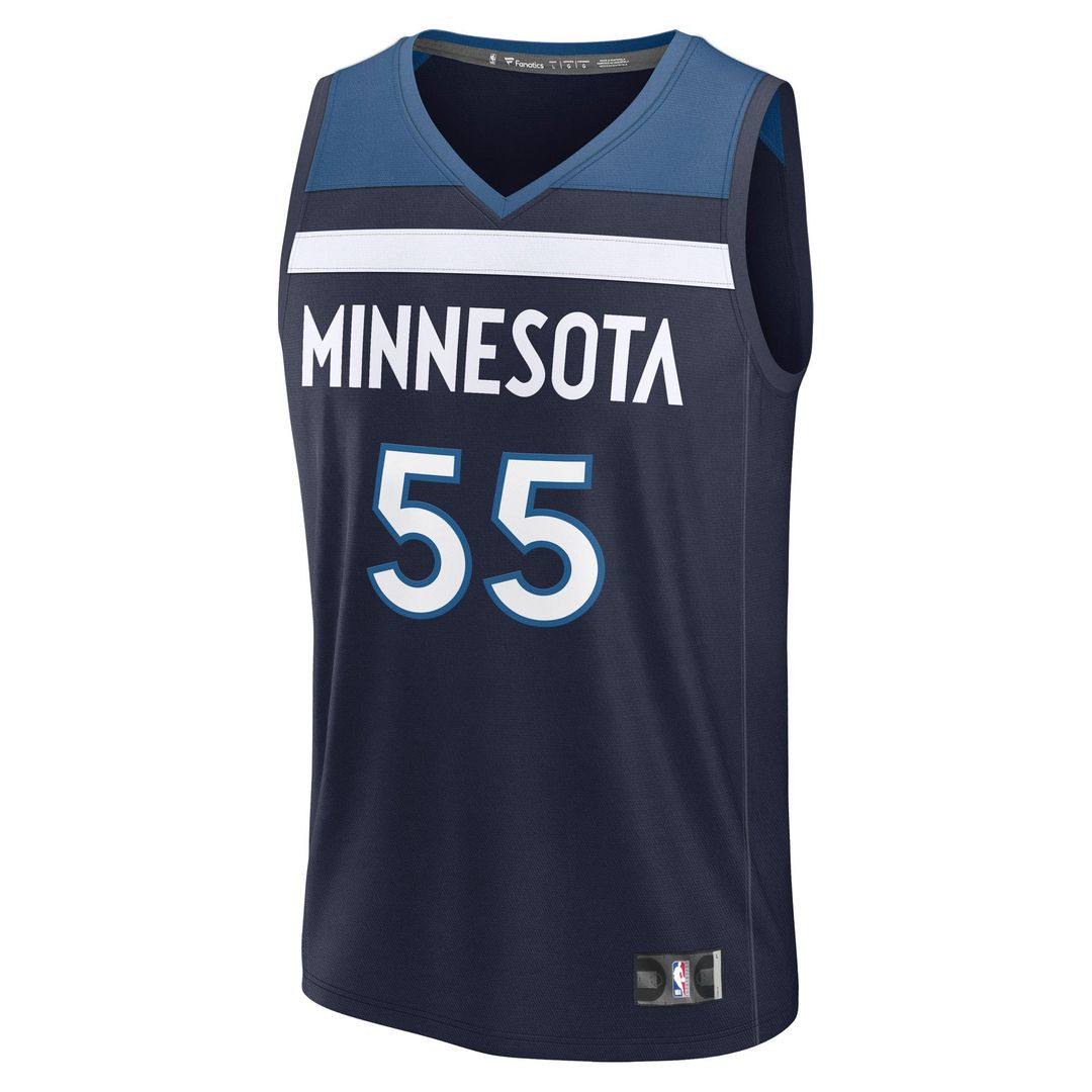 Minnesota Timberwolves Luka Garza Fanatics Fast Break Replica Player Jersey - Icon Edition - Navy