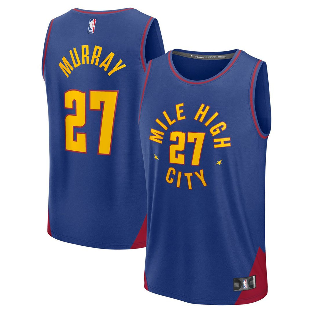 Denver Nuggets Jamal Murray Fanatics Fast Break Replica Player Jersey - Statement Edition - Blue
