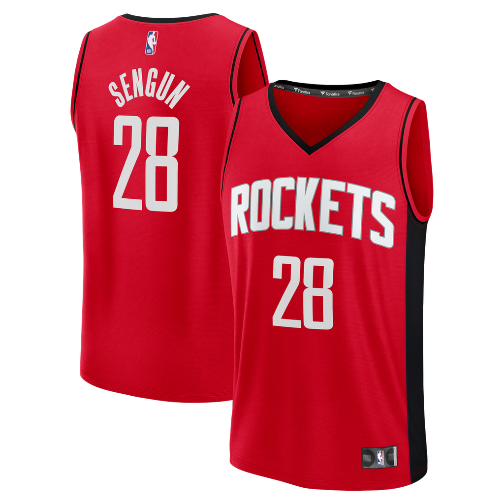 Houston Rockets Alperen ?eng¨¹n Fanatics Fast Break Replica Jersey - Red - Icon Edition