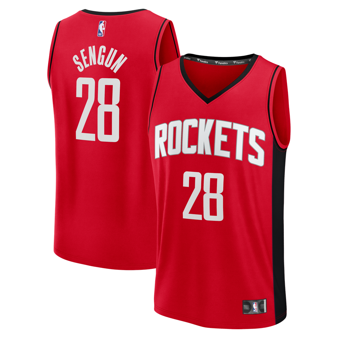 Houston Rockets Alperen ?eng¨¹n Fanatics Fast Break Replica Jersey - Red - Icon Edition