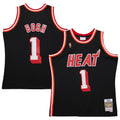 Miami Heat Chris Bosh Mitchell & Ness 2013/14 Hardwood Classics Swingman Jersey - Black