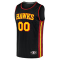 Atlanta Hawks Fanatics Fast Break Replica Custom Jersey Black - Statement Edition