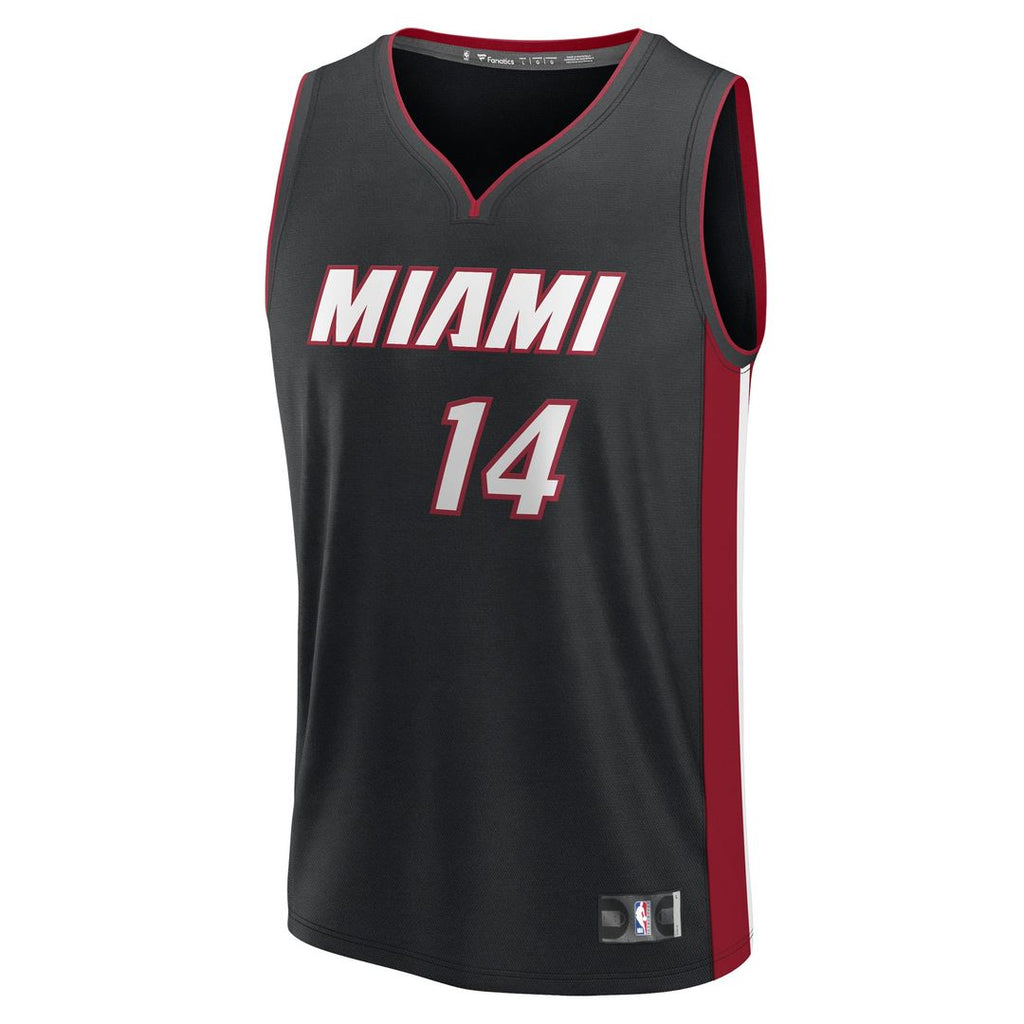 Miami Heat Tyler Herro Fanatics Fast Break Replica Player Jersey - Black - Icon Edition