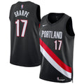 Portland Trail Blazers Shaedon Sharpe Nike Unisex Swingman Jersey - Icon Edition - Black
