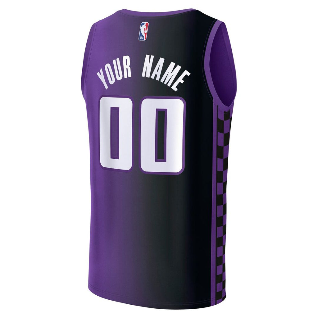 Sacramento Kings Fanatics Fast Break Custom Jersey - Statement Edition - Purple