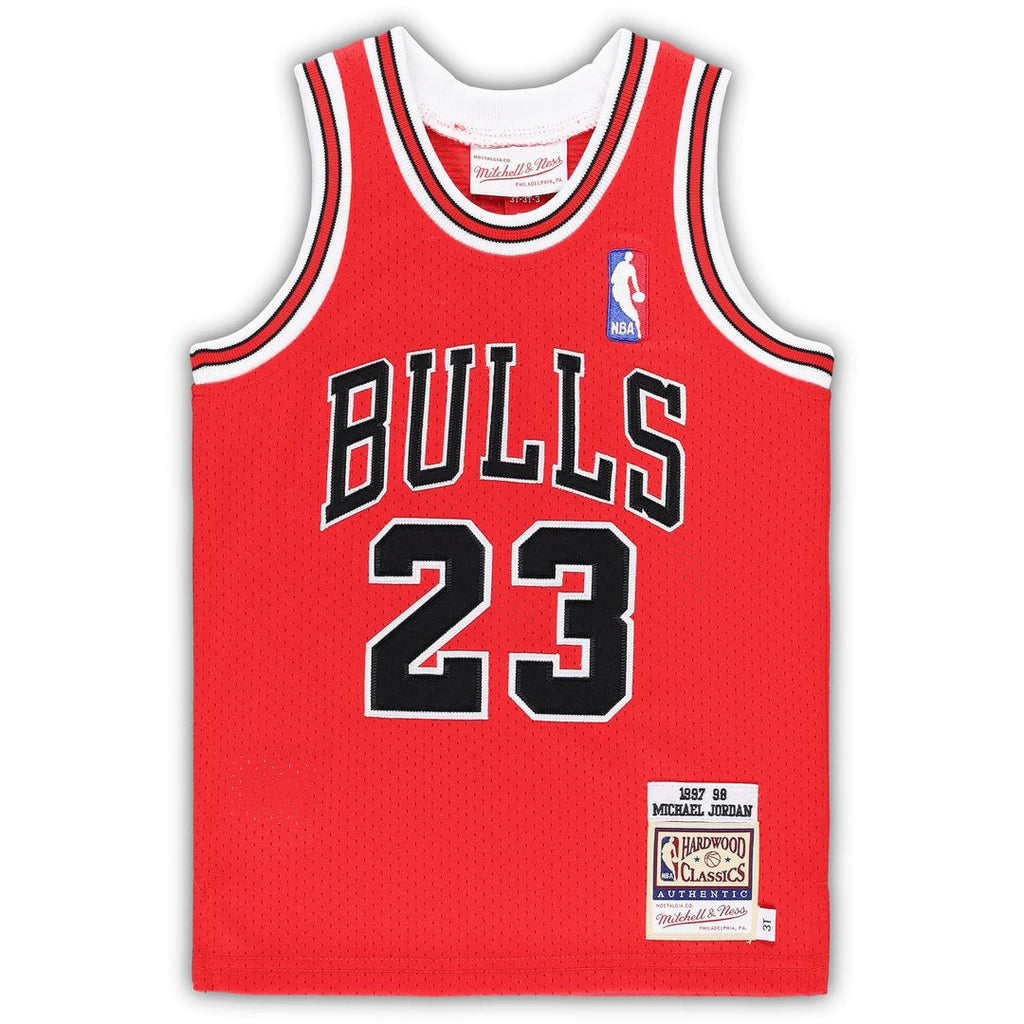Chicago Bulls Michael Jordan Mitchell & Ness Toddler 1996/97 Hardwood Classics Authentic Jersey - Black
