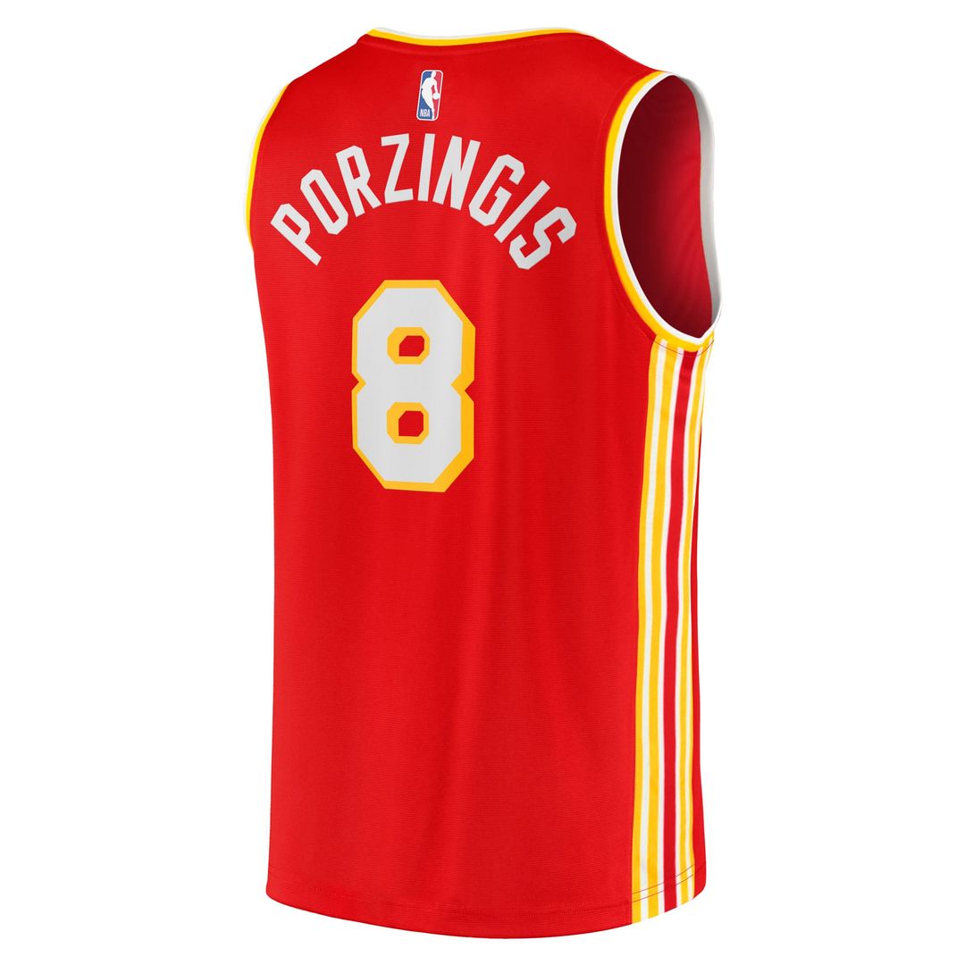 Atlanta Hawks Kristaps Porzi??is Fanatics Fast Break Replica Jersey - Red - Icon Edition