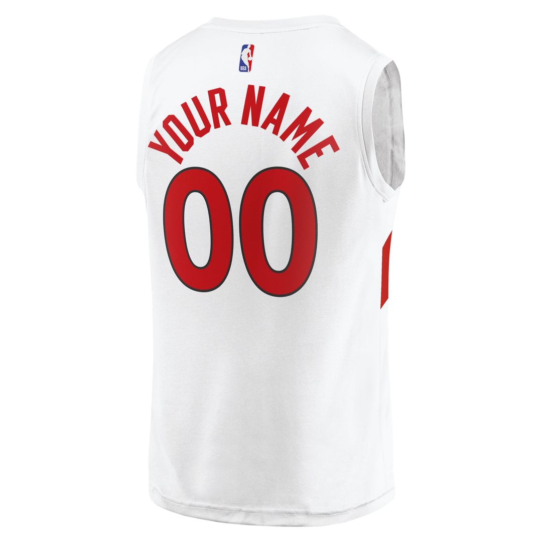 Toronto Raptors Fanatics Youth Fast Break Replica Custom Jersey - Association Edition - White
