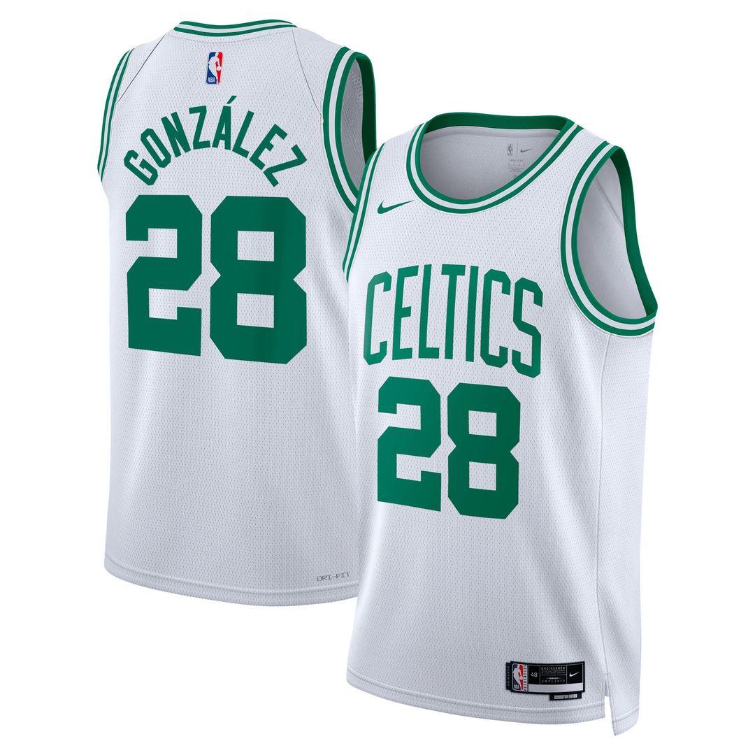 Boston Celtics Hugo Gonz¨¢lez Nike Unisex Swingman Jersey - Association Edition - White