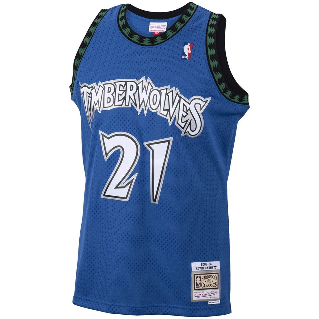 Minnesota Timberwolves Kevin Garnett Mitchell & Ness 2003/04 Hardwood Classics Swingman Jersey - Blue