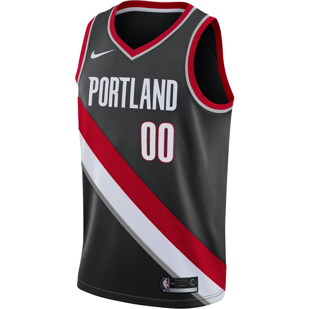 Portland Trail Blazers Nike 2020/21 Swingman Custom Jersey - Association Edition - White