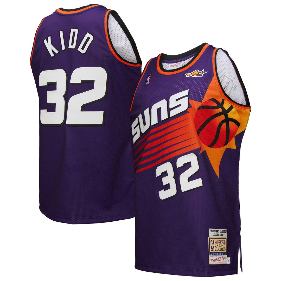 Phoenix Suns Jason Kidd Mitchell & Ness 2000 NBA All - Star Game Authentic Jersey - Purple