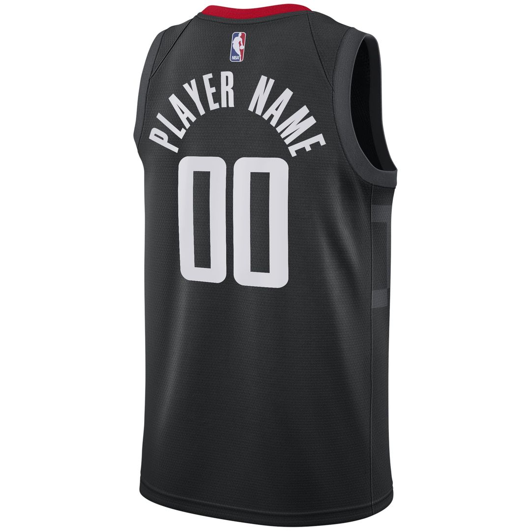 Houston Rockets Nike Swingman Custom Jersey Black - Statement Edition