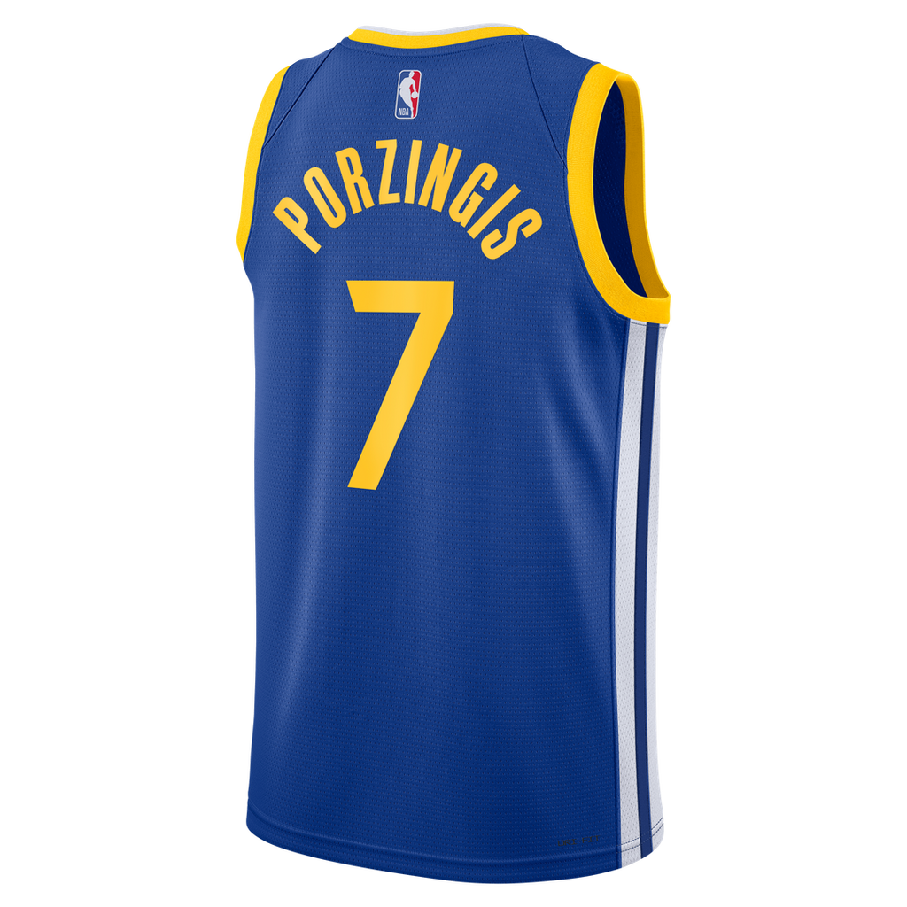 Golden State Warriors Kristaps Porzi??is Nike Unisex Swingman Jersey - Icon Edition - Royal