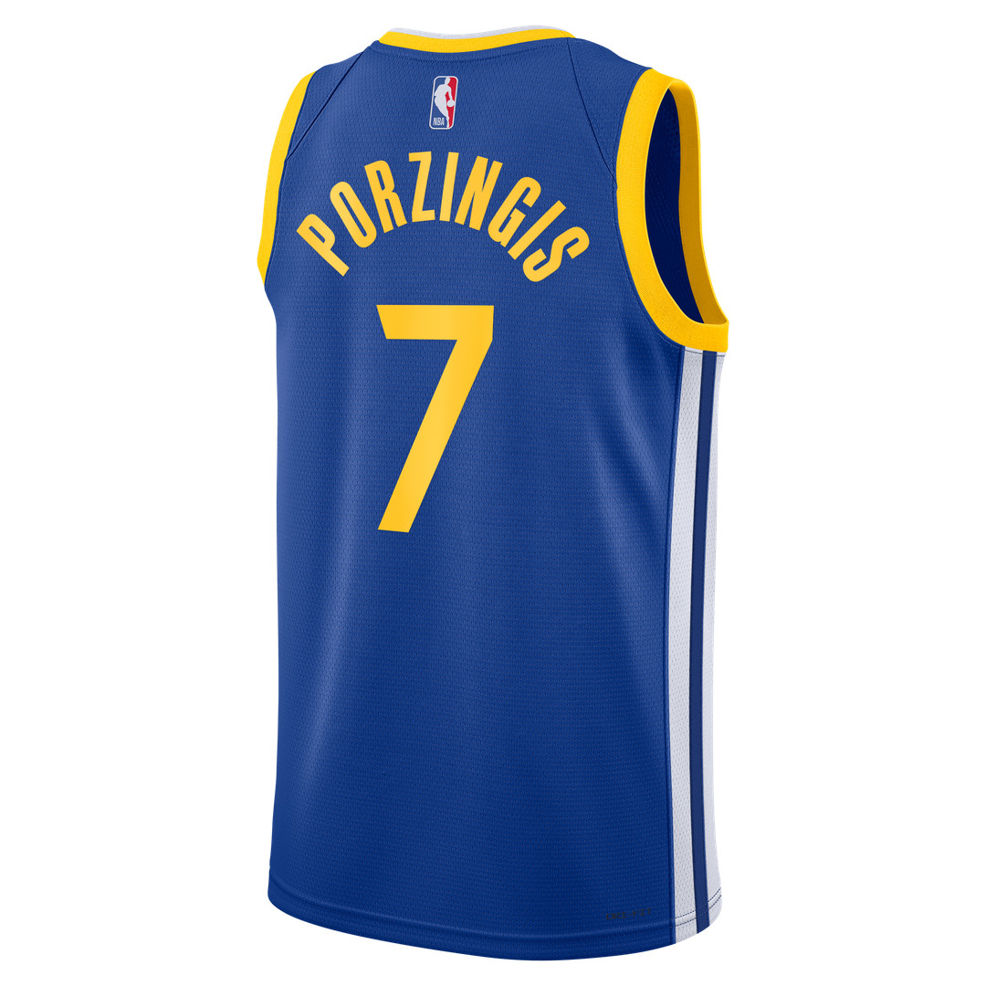 Golden State Warriors Kristaps Porzi??is Nike Unisex Swingman Jersey - Icon Edition - Royal