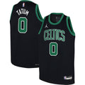 Boston Celtics Jayson Tatum Jordan Brand Youth Swingman Jersey - Statement Edition - Black