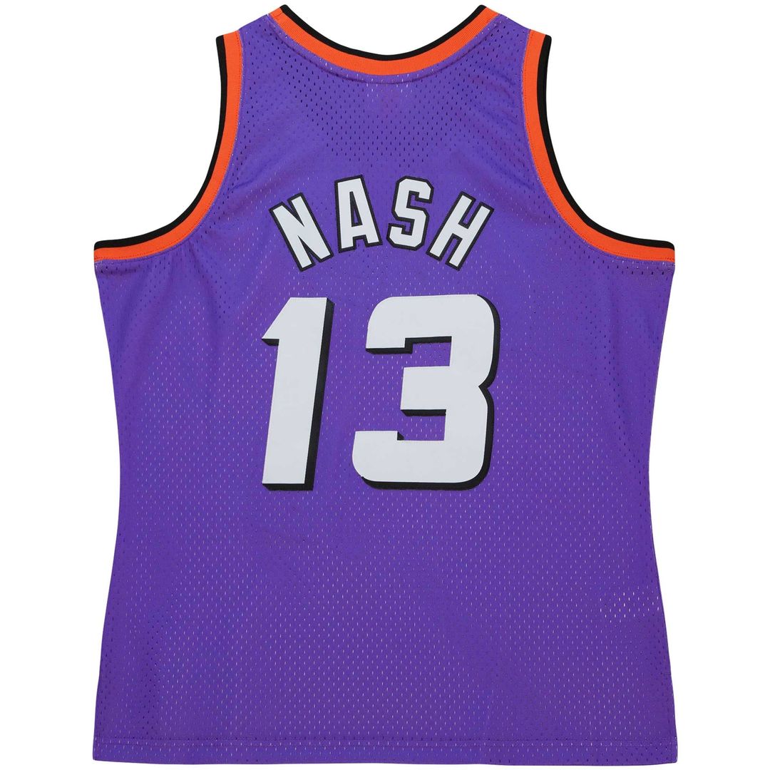 Phoenix Suns Steve Nash Mitchell & Ness Hardwood Classics 1996/97 Tropical Swingman Jersey - Purple