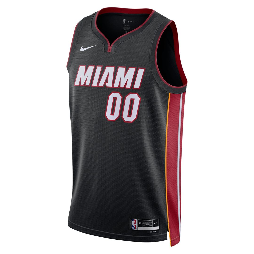 Miami Heat Nike Unisex Swingman Custom Jersey Black - Icon Edition