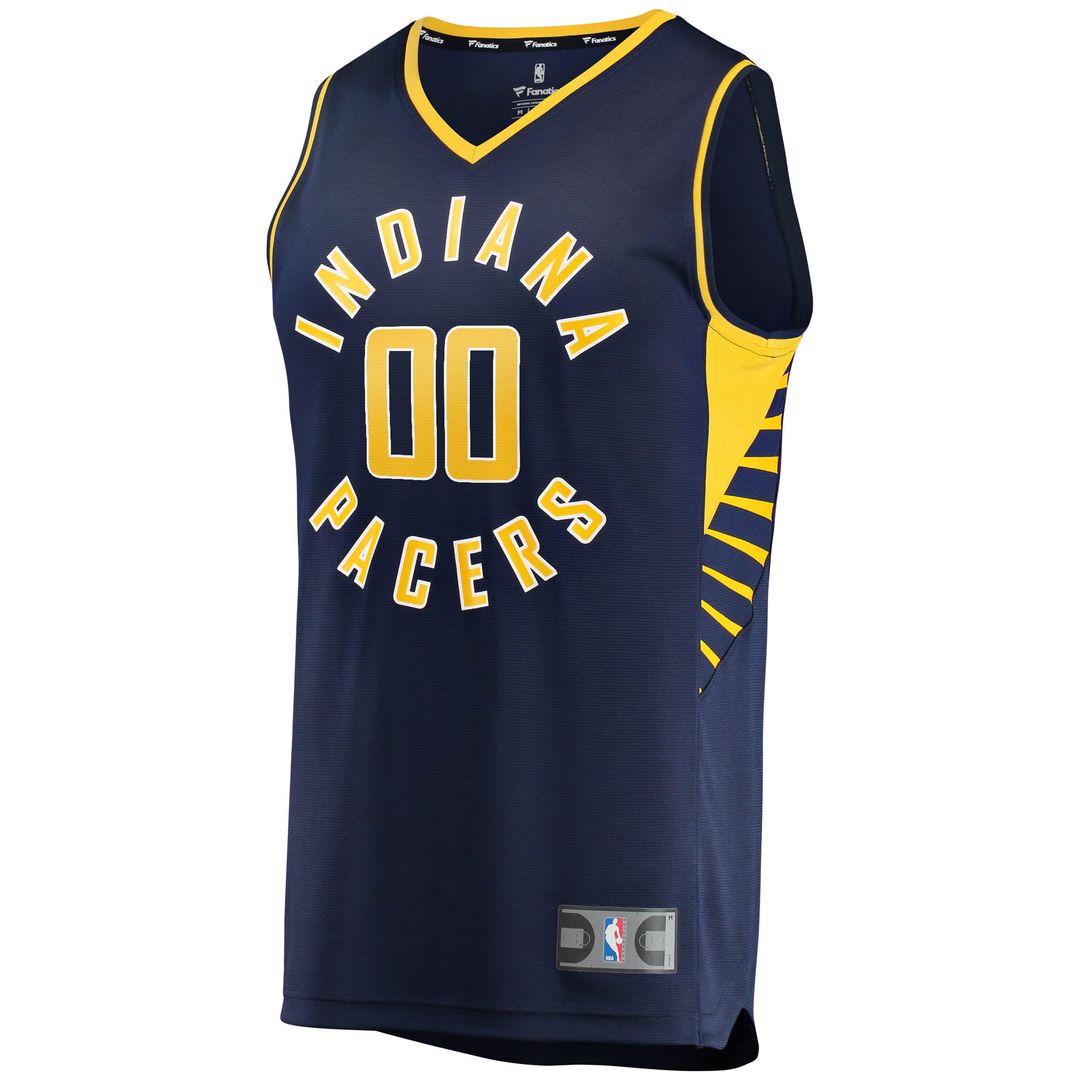 Indiana Pacers Fanatics Youth Fast Break Custom Replica Jersey Navy - Icon Edition