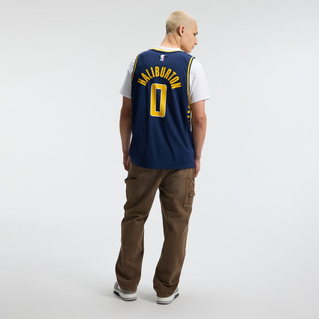 Indiana Pacers Tyrese Haliburton Fanatics Fast Break Replica Jersey - Navy - Icon Edition