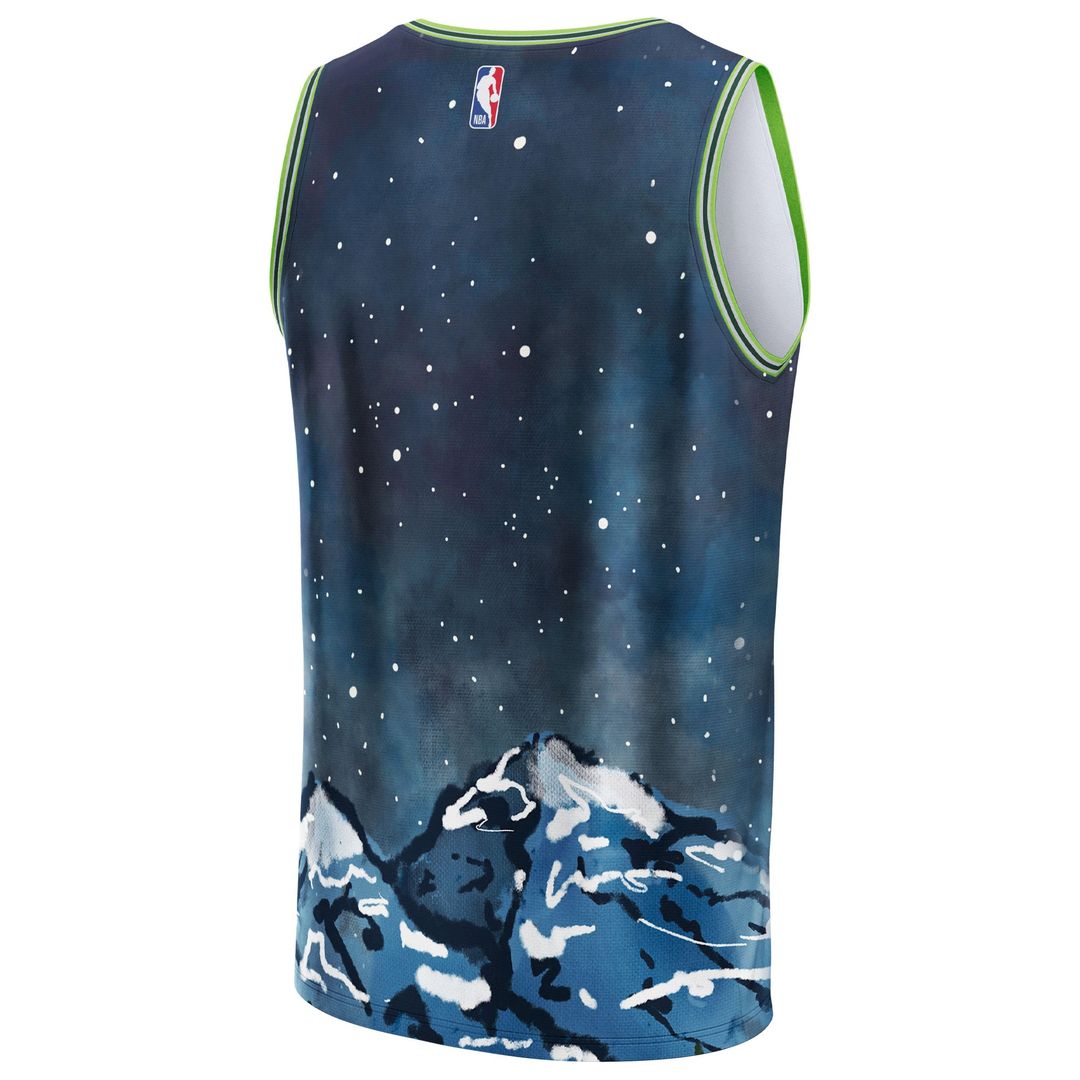 Minnesota Timberwolves NBA & KidSuper Studios by Fanatics Unisex Hometown Jersey - Blue