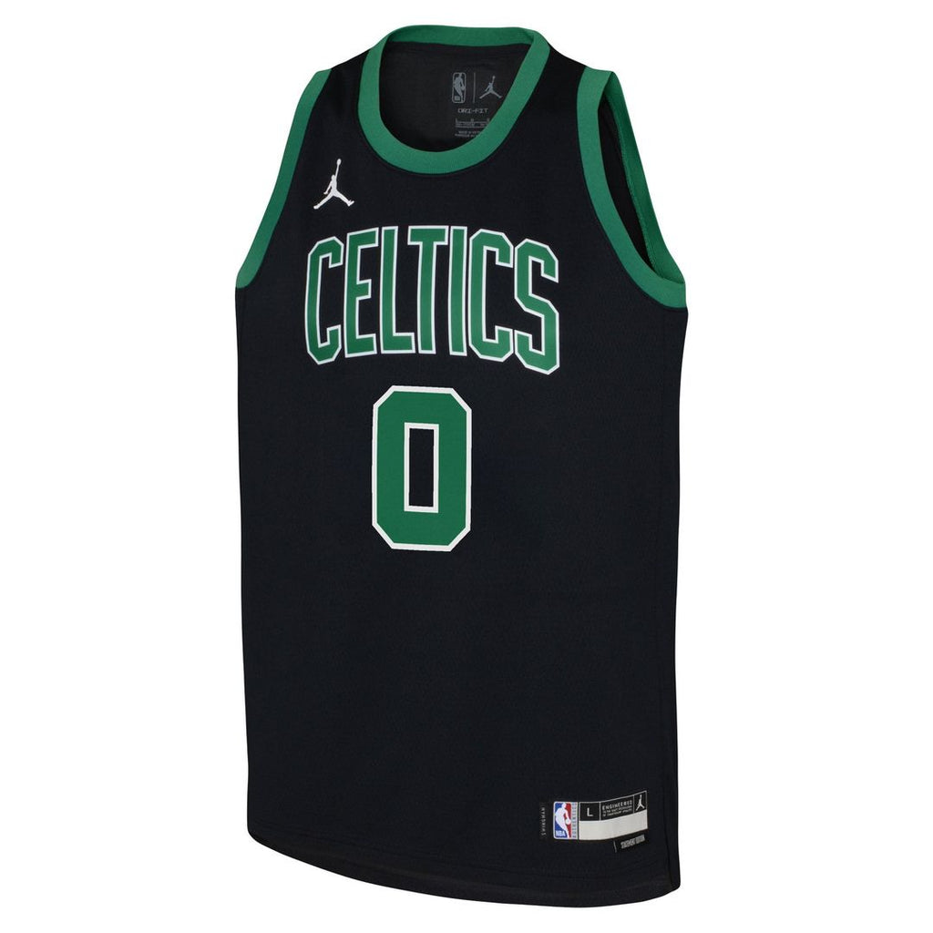 Boston Celtics Jayson Tatum Jordan Brand Youth Swingman Jersey - Statement Edition - Black