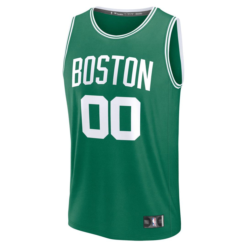 Boston Celtics Fanatics Youth Fast Break Custom Replica Jersey - Kelly Green - Icon Edition