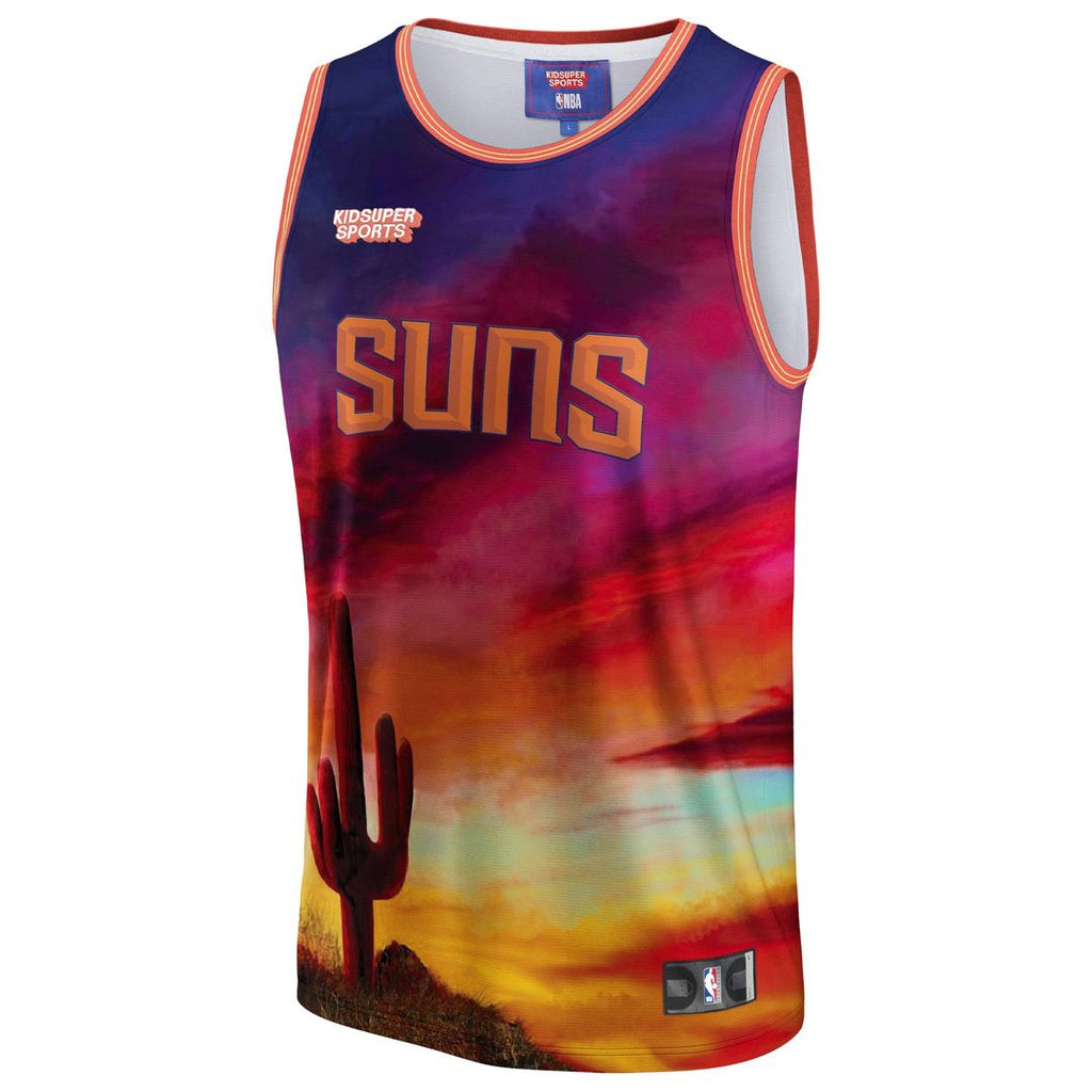Phoenix Suns NBA & KidSuper Studios by Fanatics Unisex Hometown Jersey - Red
