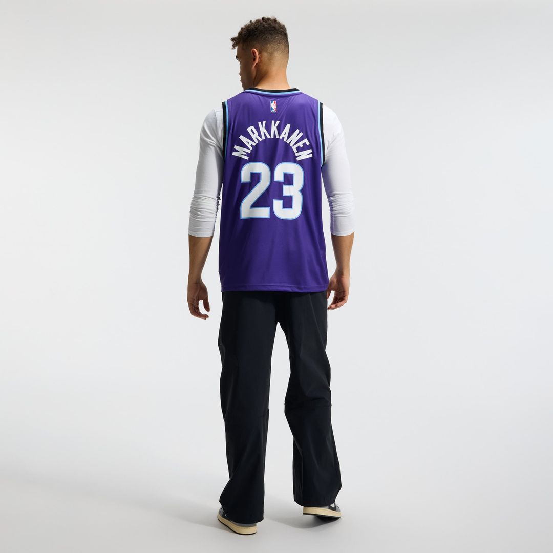 Utah Jazz Lauri Markkanen Fanatics Fast Break Replica Jersey - Icon Edition - Purple