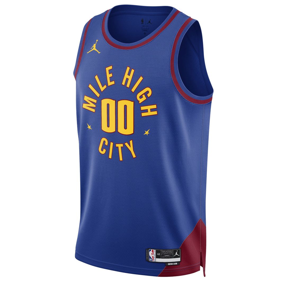 Denver Nuggets Jordan Brand Unisex 2022/23 Swingman Custom Jersey - Statement Edition - Blue