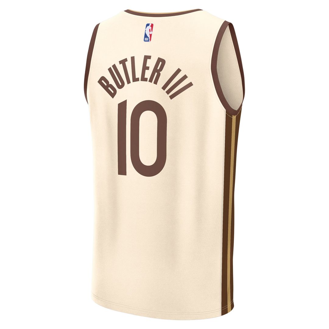 Golden State Warriors Jimmy Butler III Fanatics Youth 2025/26 City Edition Fast Break Jersey - Tan
