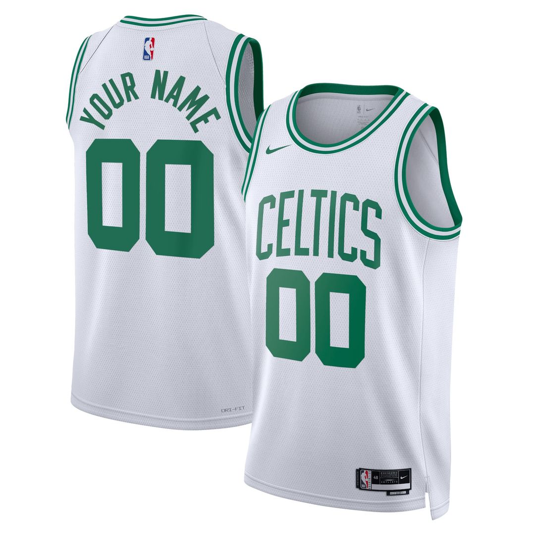 Boston Celtics Nike Unisex Swingman Custom Jersey White - Association Edition