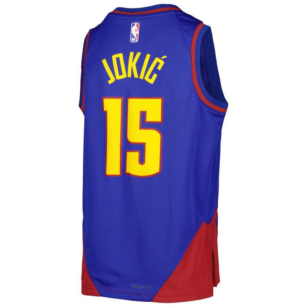 Denver Nuggets Nikola Jokic Jordan Brand Youth Swingman Jersey - Statement Edition - Blue