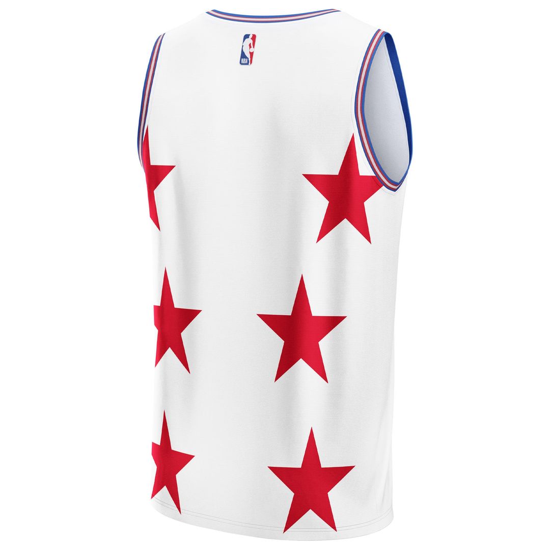 Philadelphia 76ers NBA & KidSuper Studios by Fanatics Unisex Hometown Jersey - White