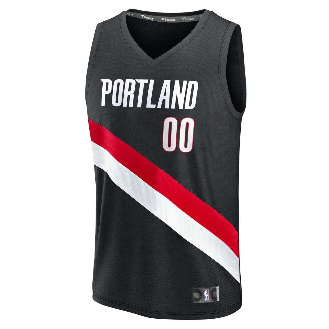 Portland Trail Blazers Scoot Henderson Fanatics Youth Fast Break Replica Player Jersey - Icon Edition - Black